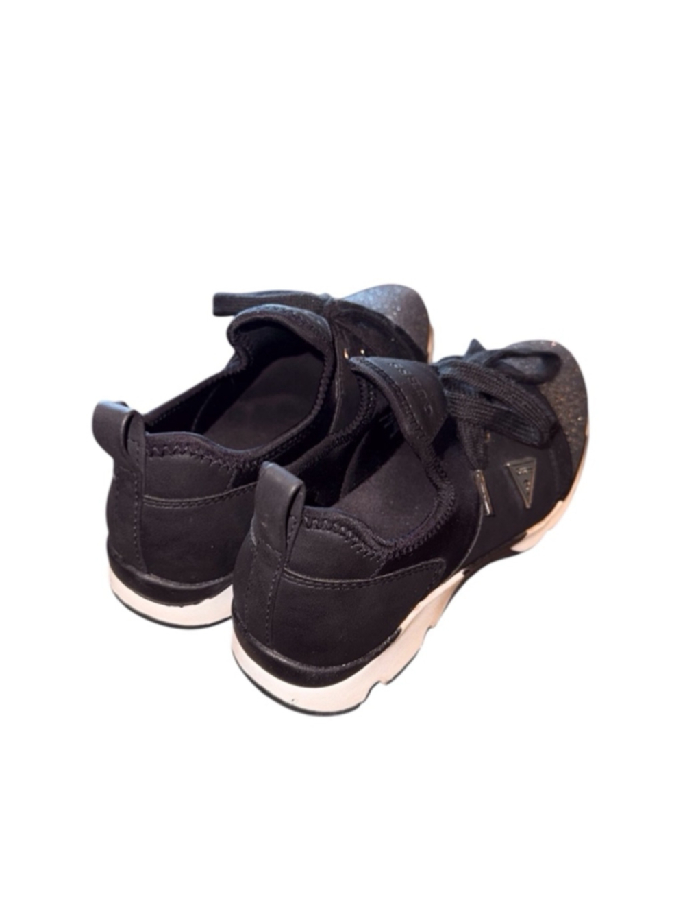 Women's Guess Sneakers, Size 6.5 Black/Silver - Picture 5 of 8